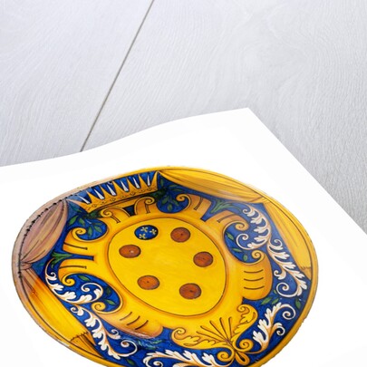 Dish depicting the coat of arms of House of Medici. Caffaggio, Italy, late 16th century by Unknown