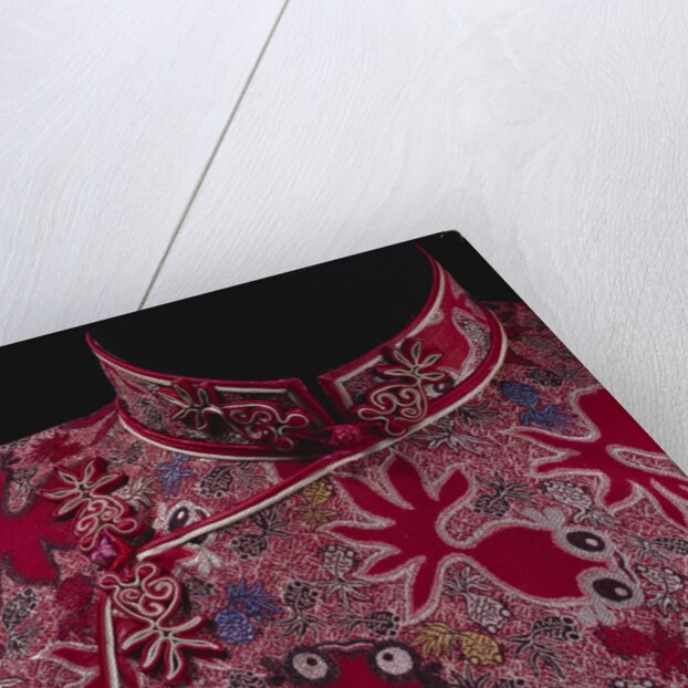Cheong sam, detail. Hong Kong, China, mid-20th century by Unknown