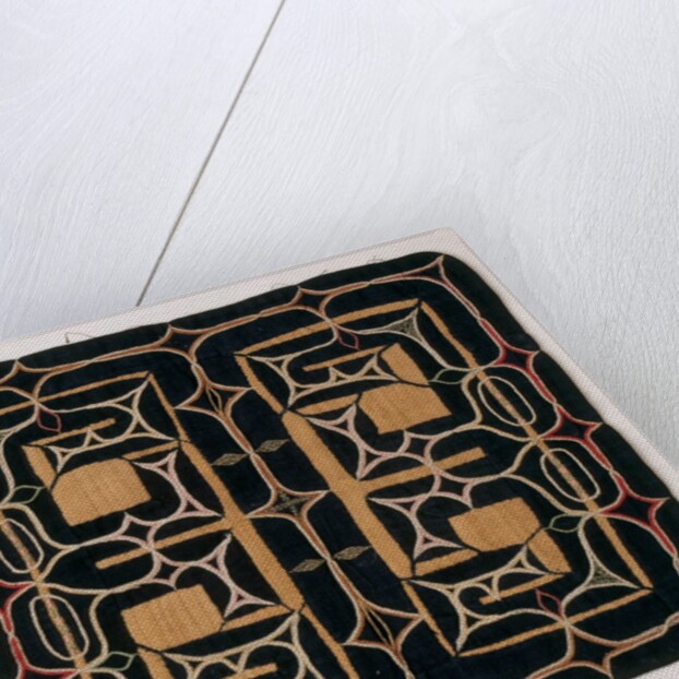 Embroidered textile by Anonymous