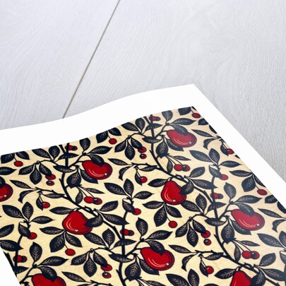Pears and Cherries furnishing fabric by Bruce James Talbert