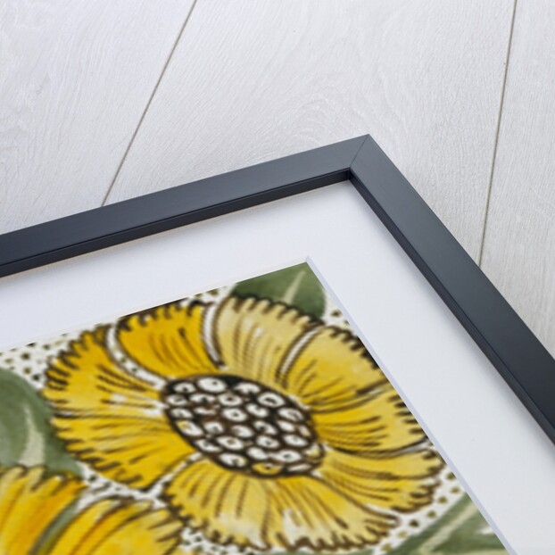 Yellow flowers by William Frend De Morgan