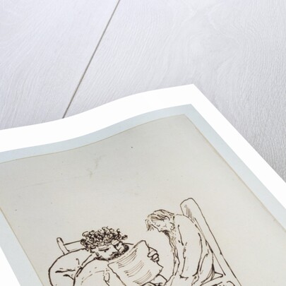 William Morris reading poetry to Burne-Jones by Edward Coley Burne-Jones