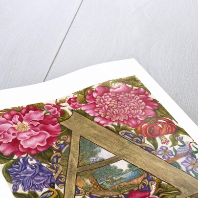 Initial A. Netherlands, 17th century by Unknown