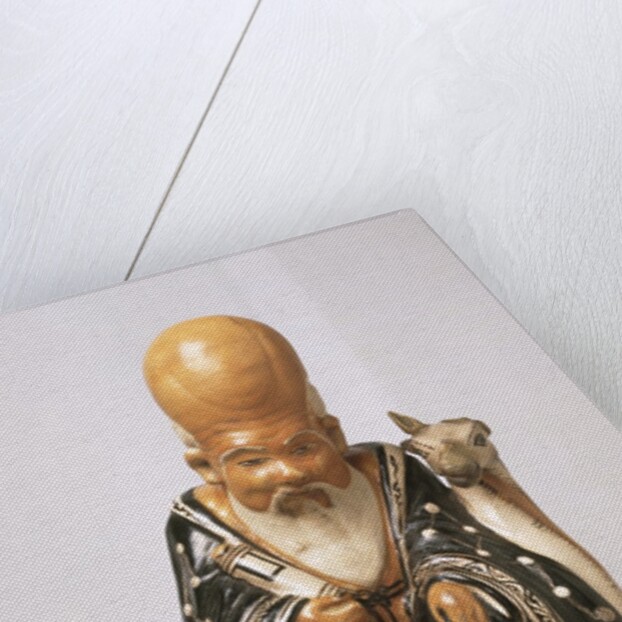 Figure of Shah Xing with a Deer by Unknown