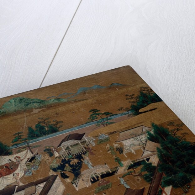 Shimo-gamo Shrine, from the Famous Places in Kyoto series by Unknown