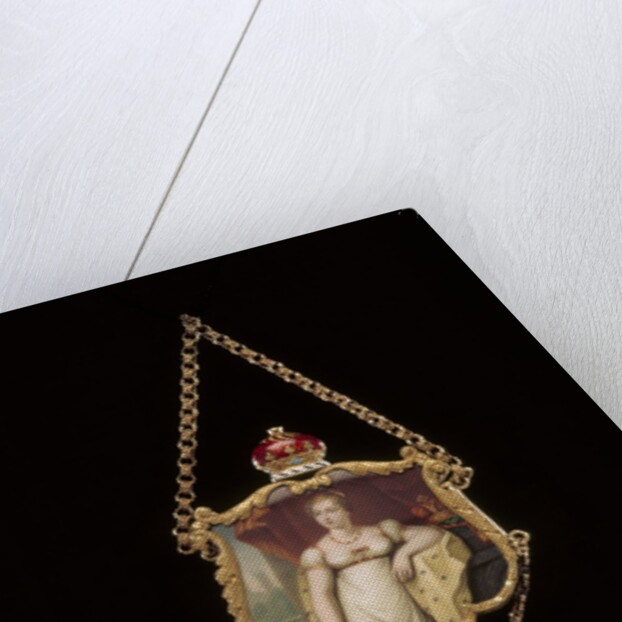 Pendant with a miniature portrait of Princess Charlotte by Charlotte Jones
