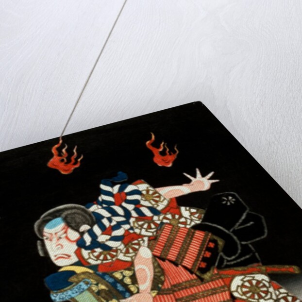 Nakamura Shikan II as Tadanobu by Shunbaisai Hokuei