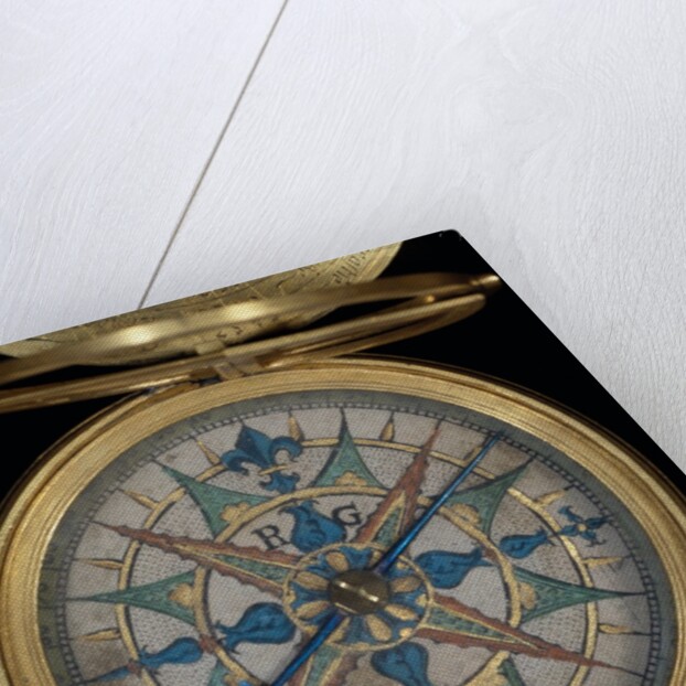 Compass, detail by Elias Allen