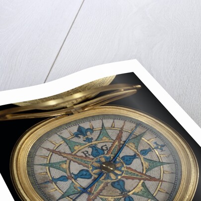 Compass, detail by Elias Allen