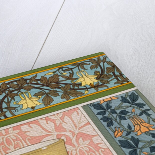 Columbines in ornament by Eugene Grasset