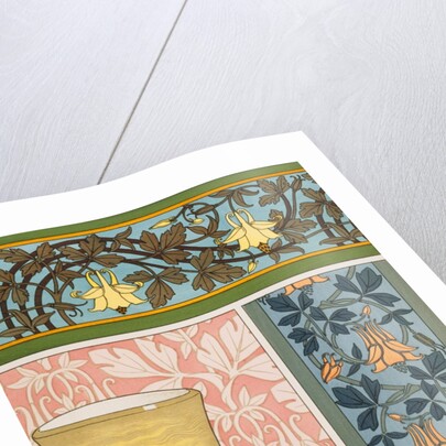 Columbines in ornament by Eugene Grasset