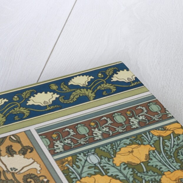 Poppies wallpaper by Eugene Grasset