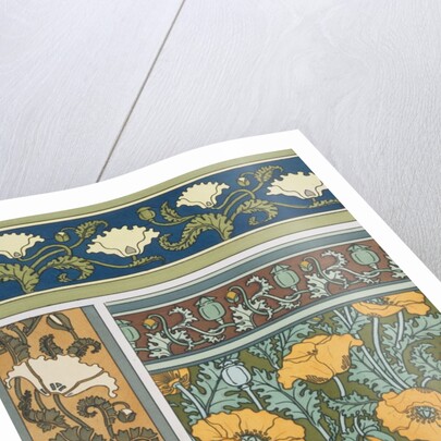 Poppies wallpaper by Eugene Grasset