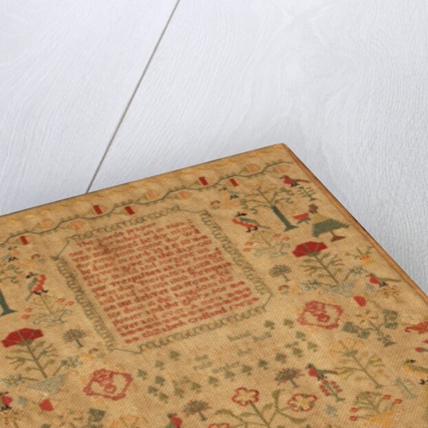 The Lord's Prayer Sampler. England, 1752 by Elizabeth Cridland