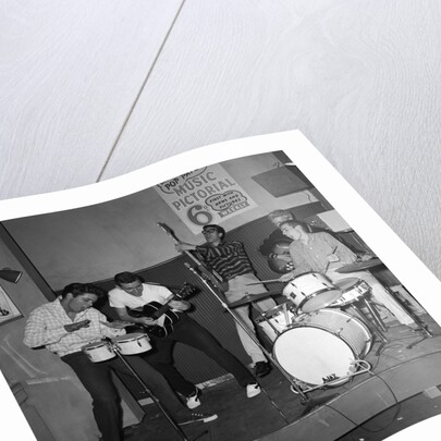 Cliff Richard and the Shadows during the filming of Expresso Bongo by Harry Hammond