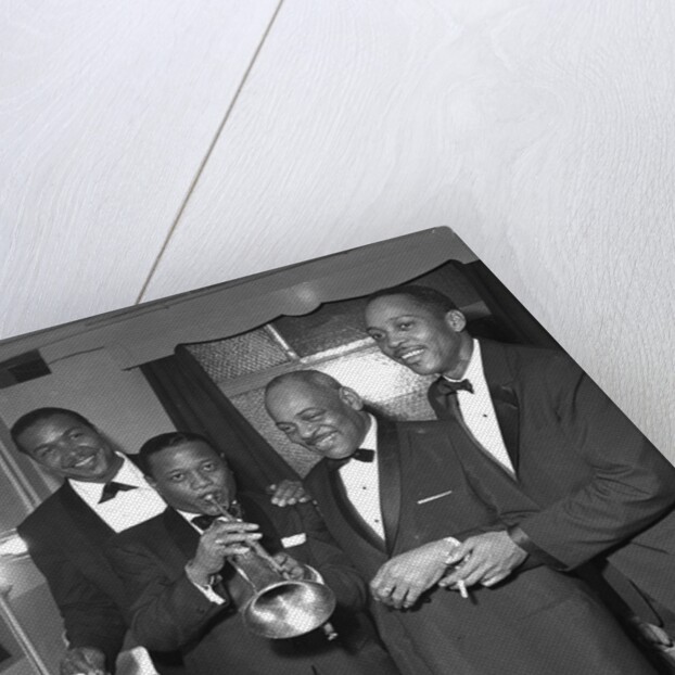 Jazz greats, Ben Webster, Roy Eldridge, Coleman Hawkins and Sonny Stitt by Harry Hammond