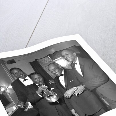 Jazz greats, Ben Webster, Roy Eldridge, Coleman Hawkins and Sonny Stitt by Harry Hammond