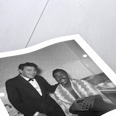 Little Richard with Gene Vincent by Harry Hammond