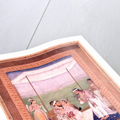 Shah Jahan with one of his sons by Unknown