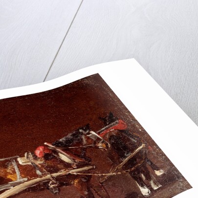 A cart & two horses by John Constable