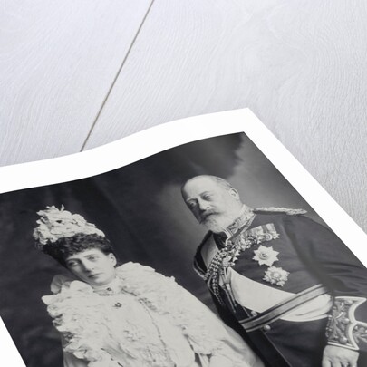 King Edward and Queen Alexandra during the royal couple's visit to Ireland by Lafayette Portrait Studios