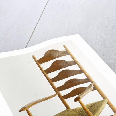 Ladder backed armchair by Ernest William Gimson