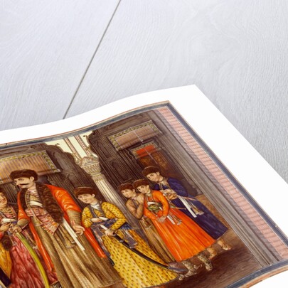 Tilly Kettle painting the portraits of Shuja ud-Daula and his 10 sons. Lucknow, India, early 19th century by Unknown