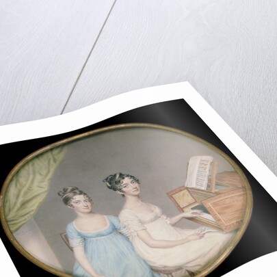 Miss Harriet & Miss Elizabeth Binney by John Smart. England, 1806. by John Smart
