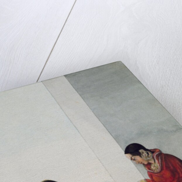 Two women playing Pachisi by Unknown