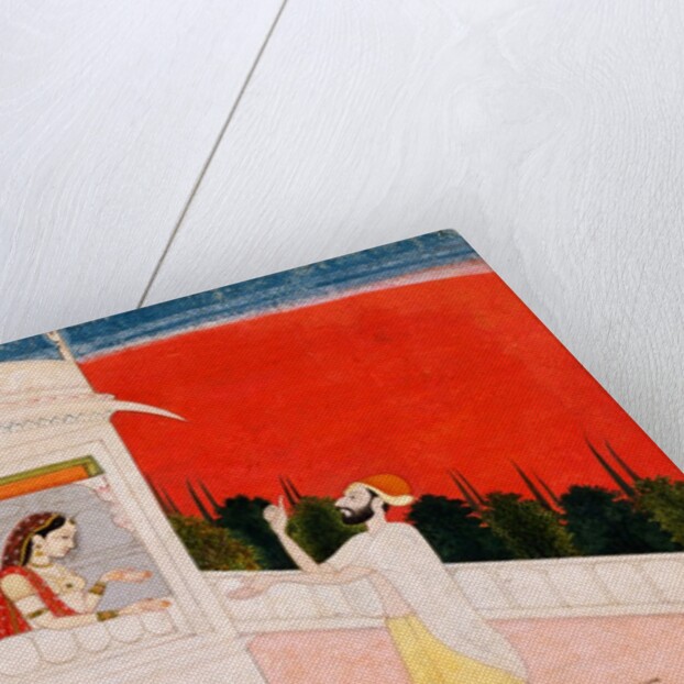 A prince and ladies visiting a female ascetic at night by Unknown