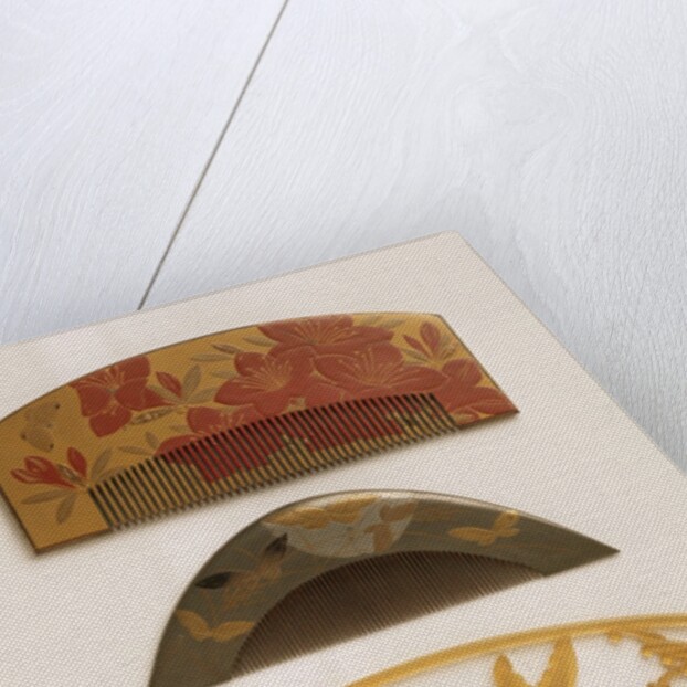 Ornamental hair combs by Unknown