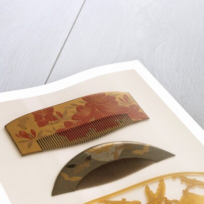 Ornamental hair combs by Unknown