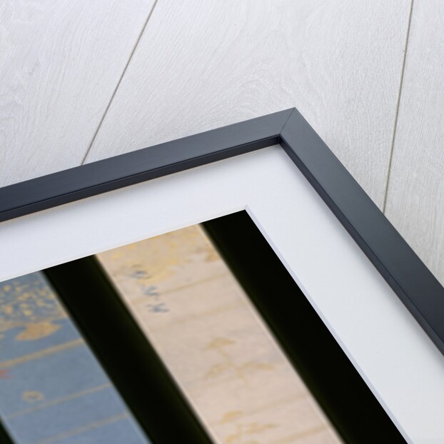 Five strips of patterned oriental paper by Unknown