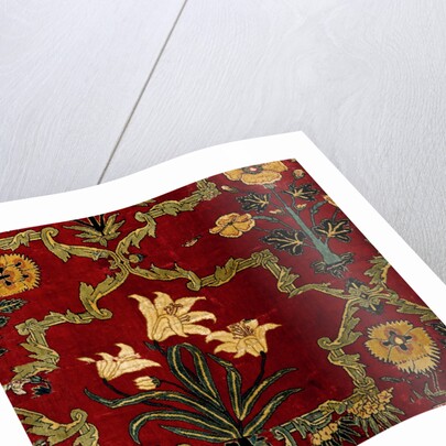 Carpet fragment. Mughal, India, mid-17th century by Unknown