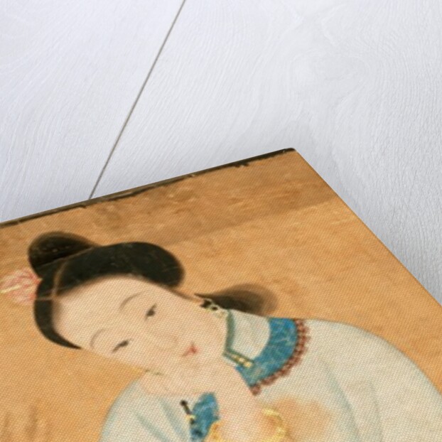 Lady holding fan. China, 19th century by Unknown