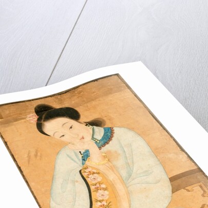 Lady holding fan. China, 19th century by Unknown