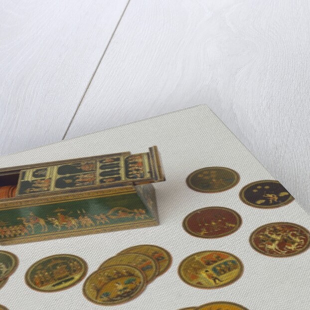 Box with playing cards. Nirmal, Central India, mid-19th century by Unknown