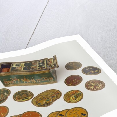 Box with playing cards. Nirmal, Central India, mid-19th century by Unknown