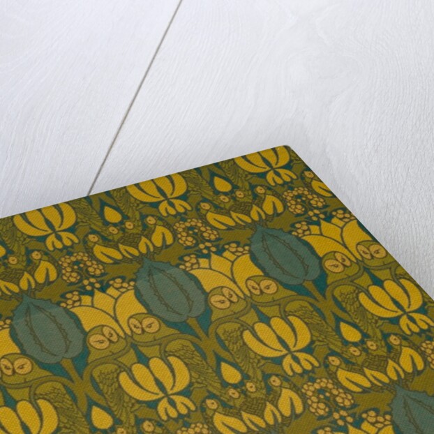 The Owl furnishing fabric by Charles Francis Annesley Voysey