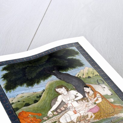 Shiva and Family at the Burning Grounds by Unknown