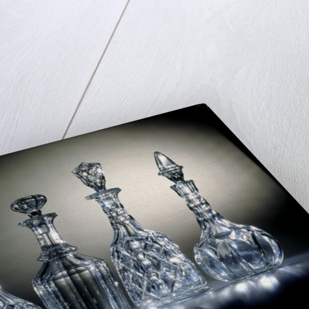 Glass decanters by Unknown
