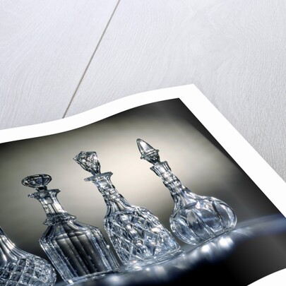 Glass decanters by Unknown