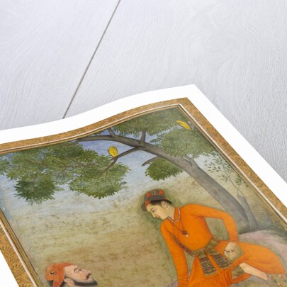 A Prince and a religious man by Unknown