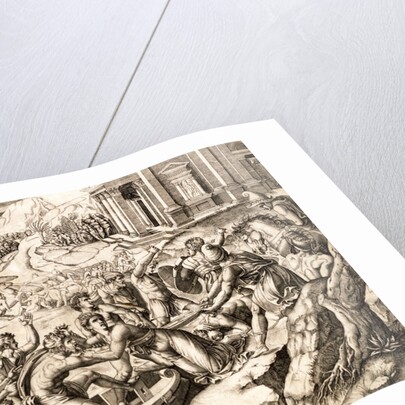 Helen Carried Off by the Trojan Warriors, attributed to Marcantonio Raimondi by Marcantonio Raimondi
