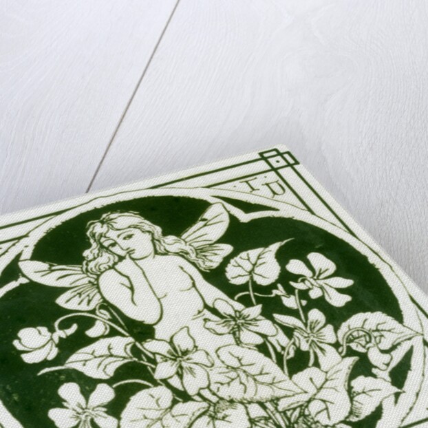 Winged nymph and violets by C. O. Murray