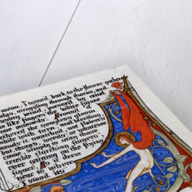 Page from Illuminated Manuscript by Phoebe Traquair