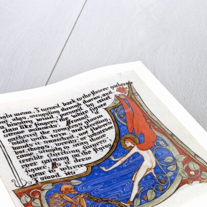 Page from Illuminated Manuscript by Phoebe Traquair