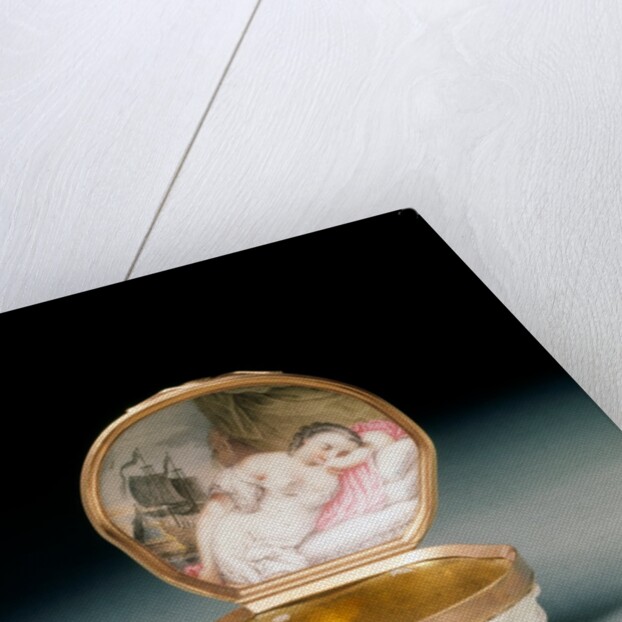 Seashell snuff box by Giuseppe Gricci & Giovanni Caselli