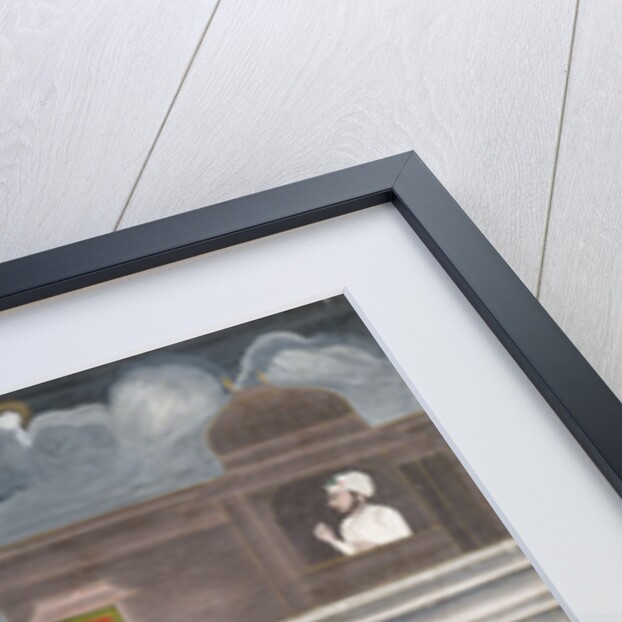 A Lady being brought in from a storm by Unknown