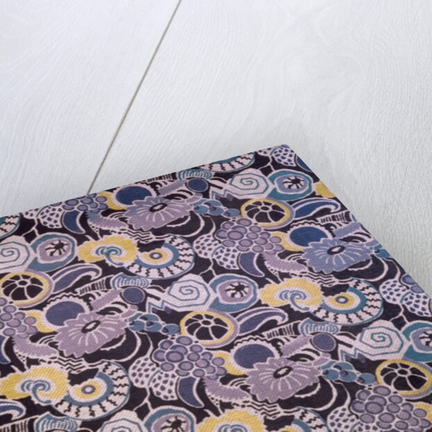 Grapes and flowers dress fabric by George Sheringham